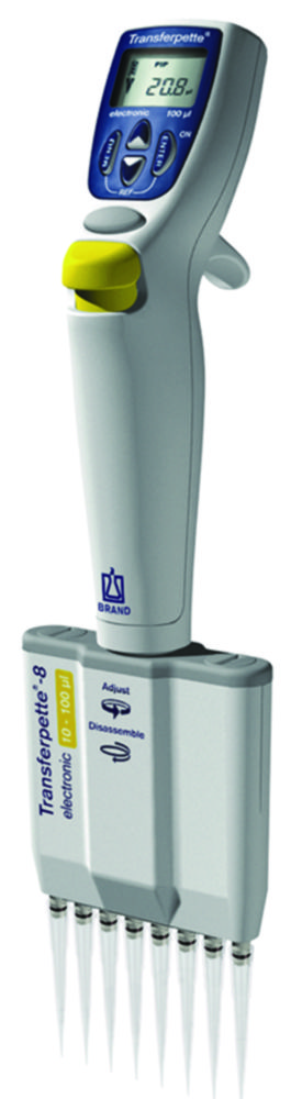Mehrkanal-Mikroliterpipetten Transferpette®-8/-12 electronic, variabel, mit Einzelständer