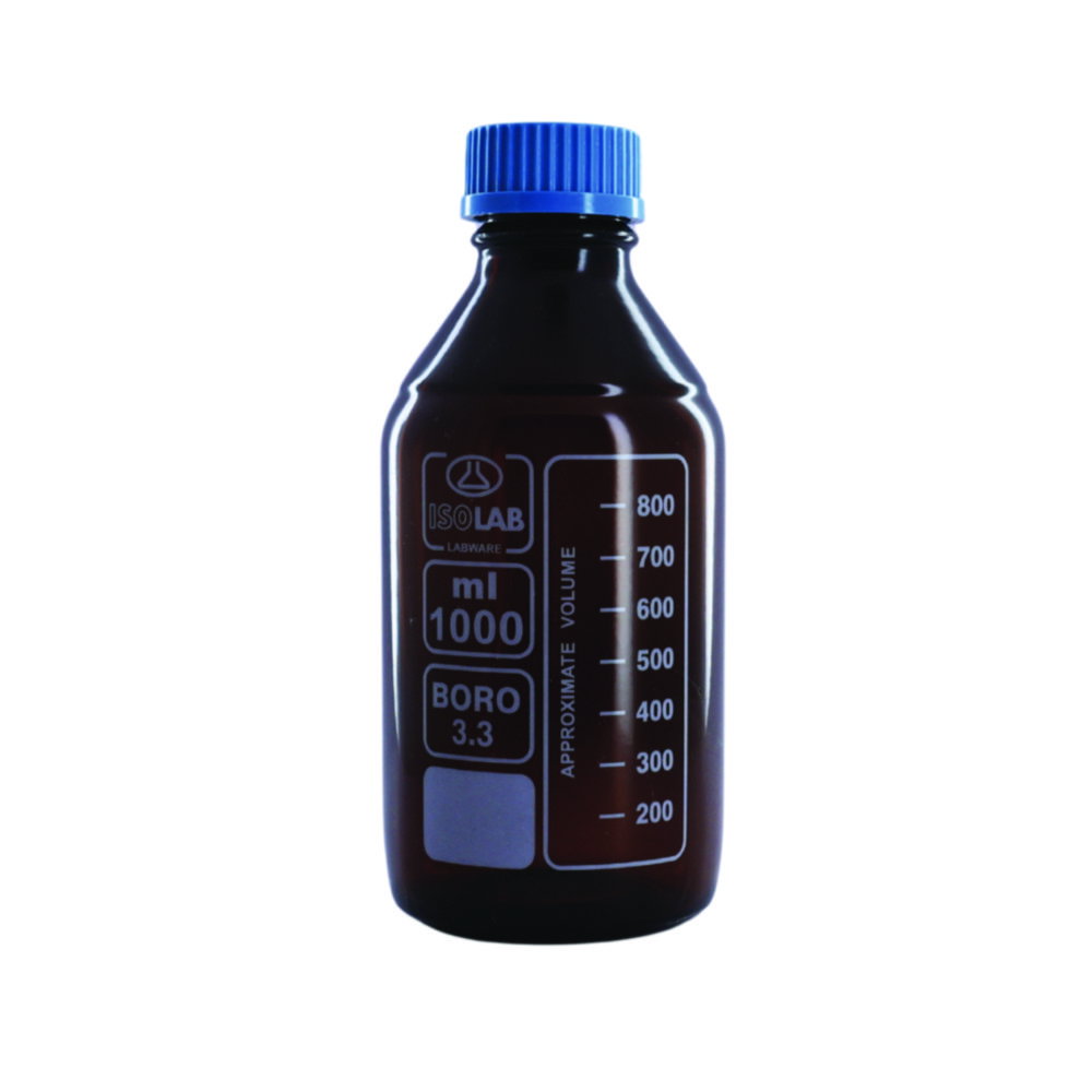 Laborflaschen, Borosilikatglas, beschichtet, braun