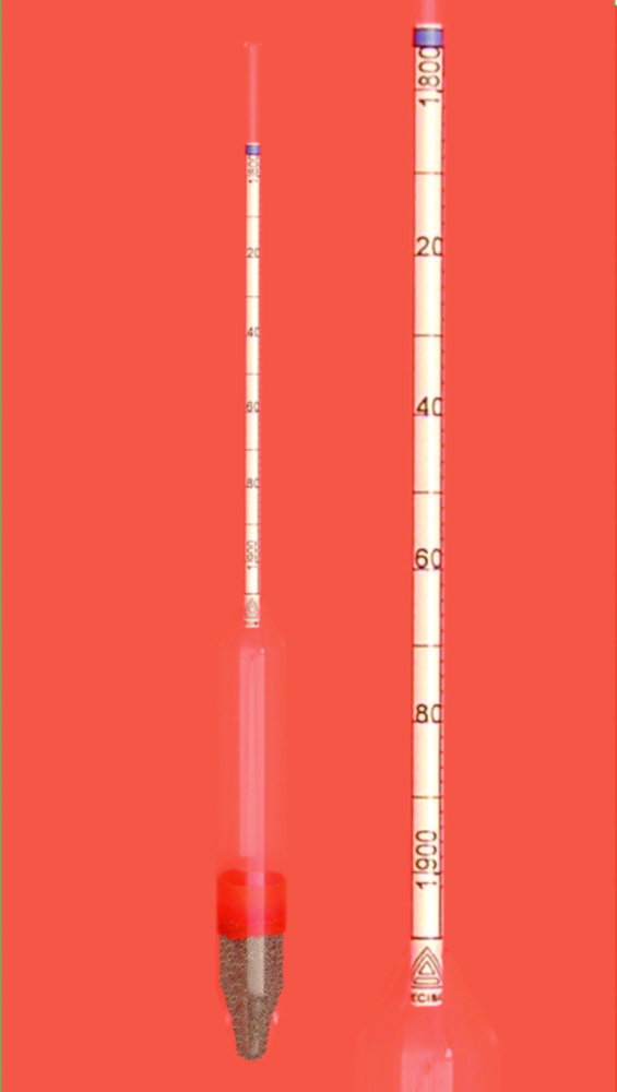 Dichte-Aräometer ohne Thermometer