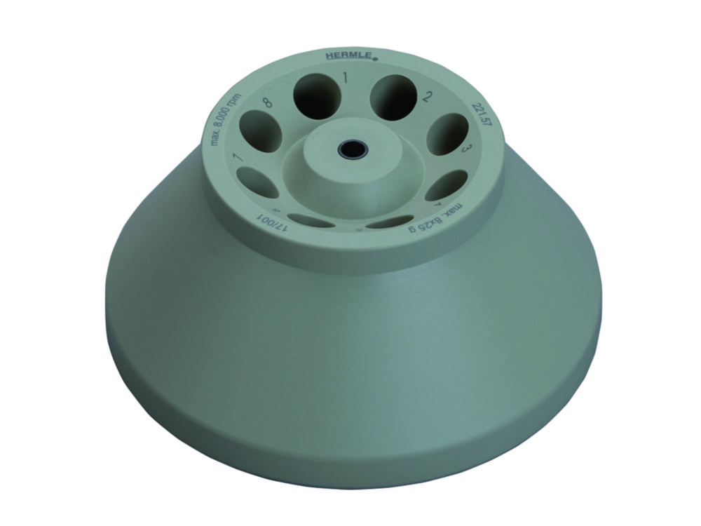 Winkelrotor für Kleinzentrifuge Z 207 A | Typ: 221.57 V01, Beschreibung: Winkelrotor 8 x 15 ml