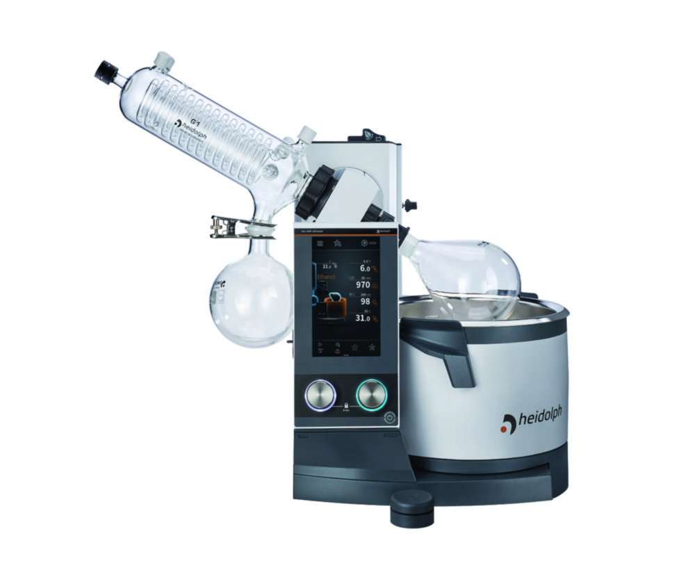 Rotationsverdampfer Hei-VAP Ultimate Control, mit Handlift, Diagonalkühler