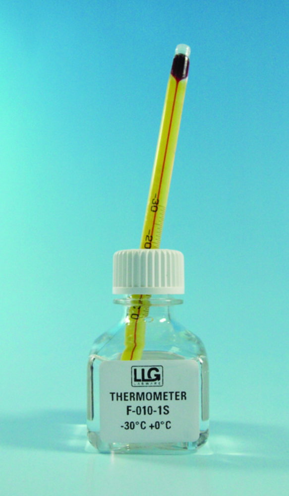 LLG-Exakt-Temp Standard Thermometer mit roter Alkohol-Füllung