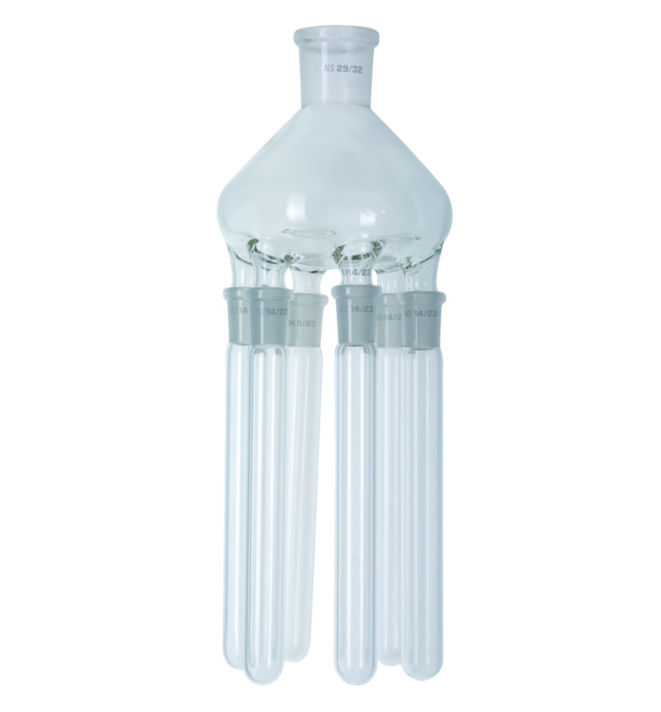 Destillationsspinnen mit Destillierhülsen, für Rotationsverdampfer RV 10, RV 8, RV 3