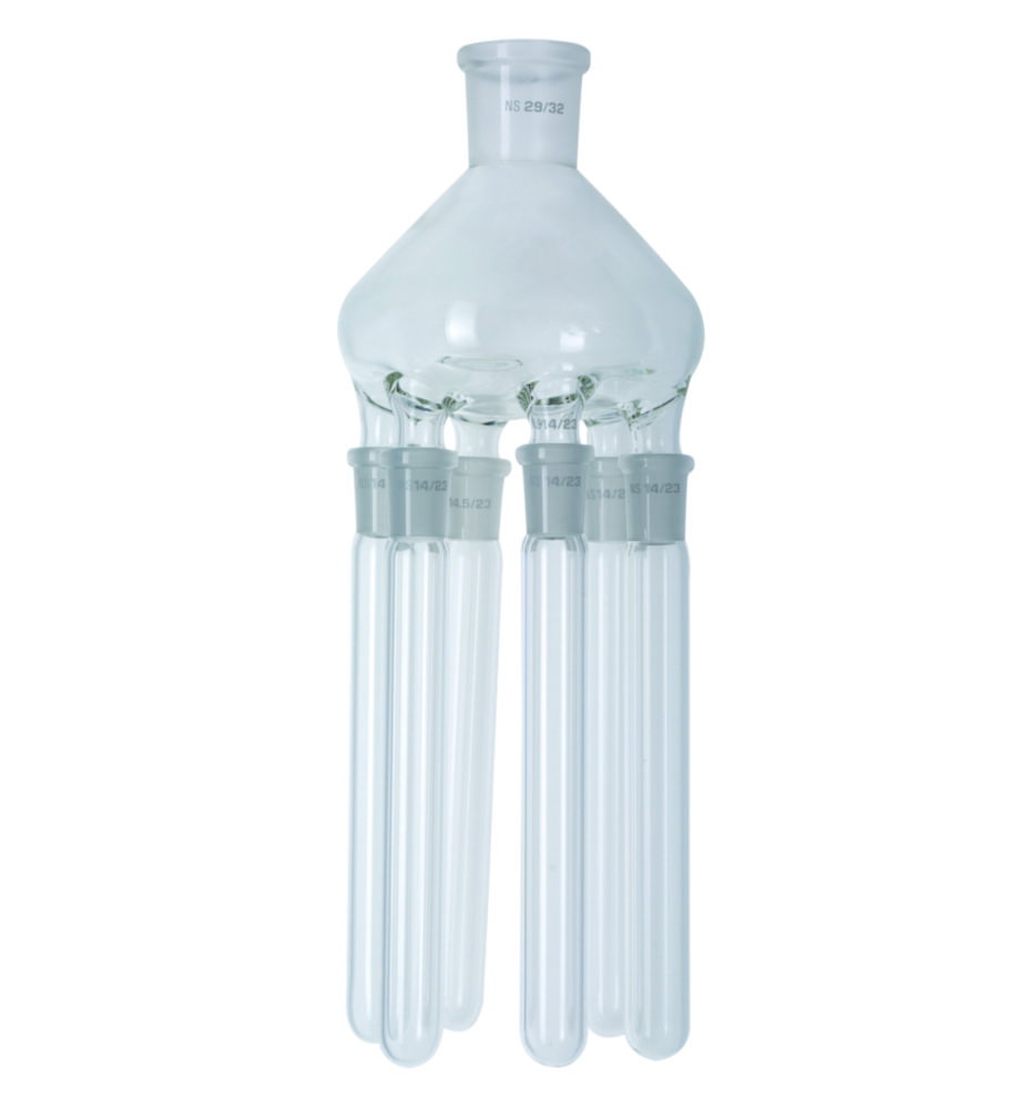 Destillationsspinnen mit Destillierhülsen, für Rotationsverdampfer RV 10, RV 8, RV 3