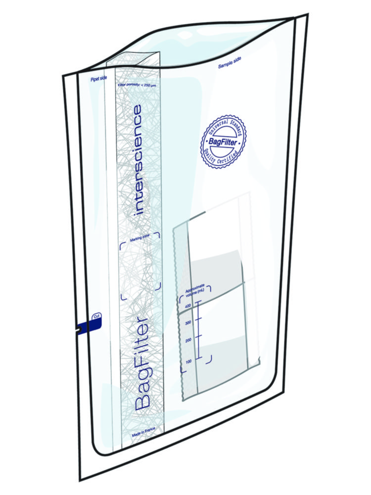 Probenbeutel BagSystem®, instaBAG® Fraser ½ mit Trockenmedium