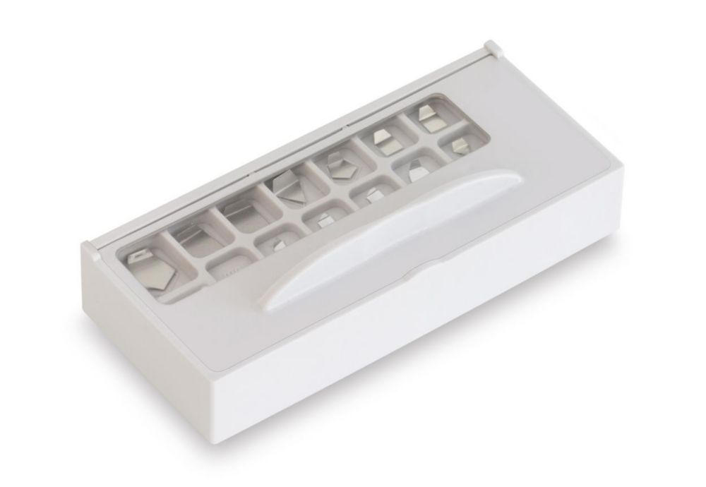 Bruchgrammetui mit Deckel 1 mg - 5 g