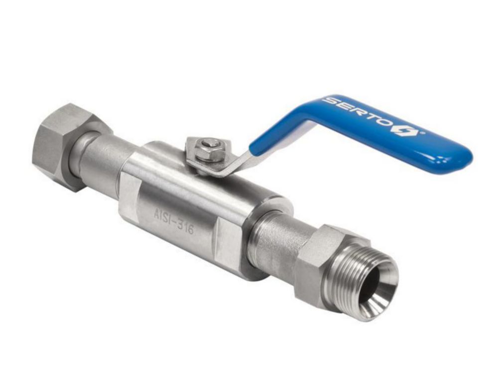 Absperrventil M24x1,5 innen/außen -40...+200°C