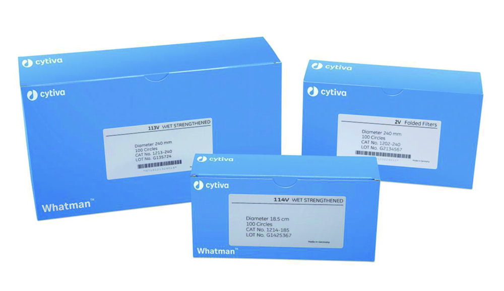 Filtrierpapiere Typ 114 V, qualitativ, Faltenfilter
