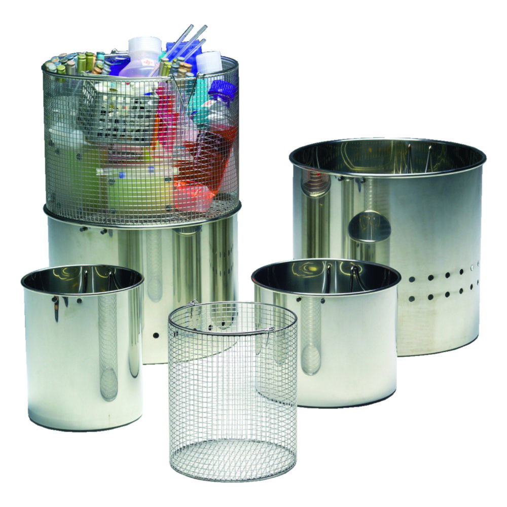 Beschickungskörbe und -eimer für Dampfsterilisatoren, Serie HG/HV