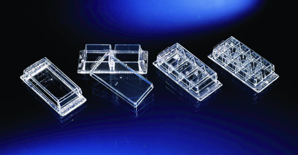 Kammerdeckgläser Lab-Tek™, PS, steril