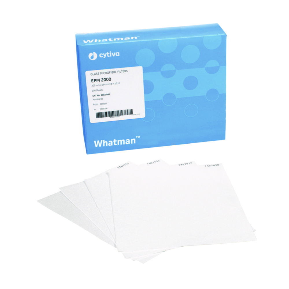 Glasfaser Filter EPM 2000, Bögen