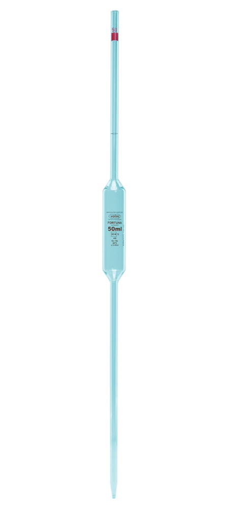 Vollpipetten Volac FORTUNA®, Kalk-Natron-Glas, Klasse AS, 1 Marke, braun graduiert