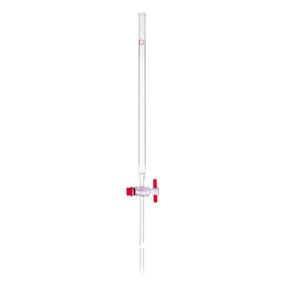 Glass-Säule 20ml, 11x300mm mit Fritten-Scheibe, PTFE-Absperrhahn