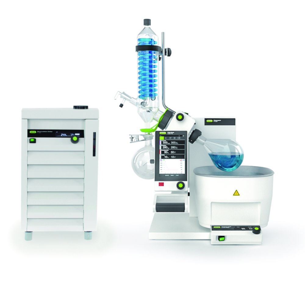 Rotationsverdampfer Rotavapor® R-300 System mit Kontrolleinheit I-300 Pro, Heizbad B-301 und Umlaufkühler F-305