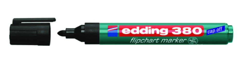 Flipchartmarker Edding 380 schwarz, Strichstärke 1,5 - 3 mm