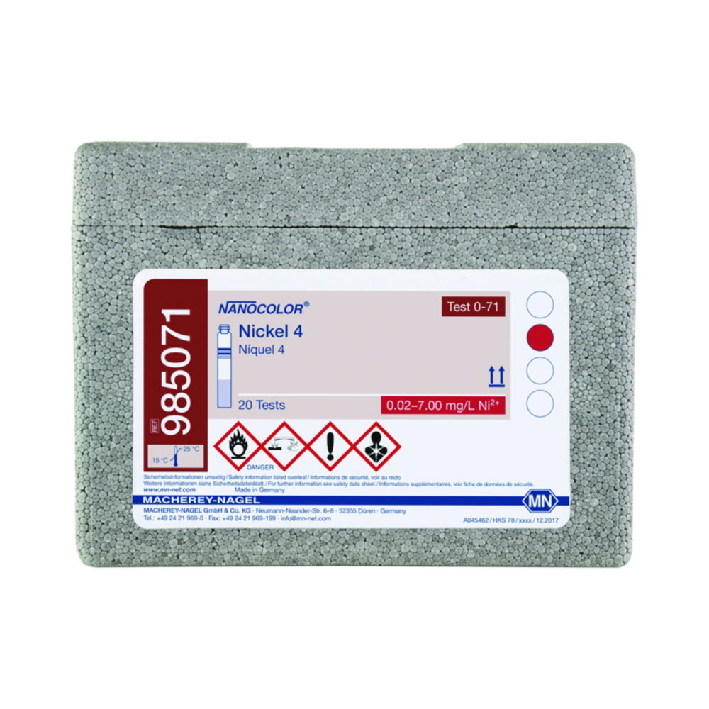 Rundküvettentests NANOCOLOR® Nickel