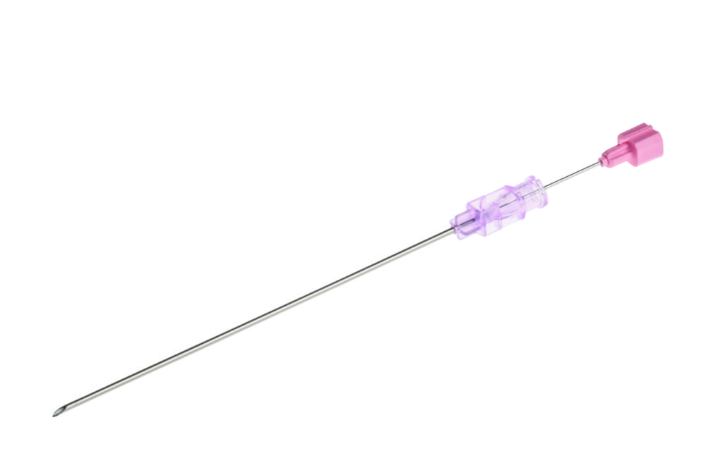 Spinalkanülen 18 G x 3 ½" mit Quincke-Schliff, rosa, steril 1,2x90 mm, VE=25