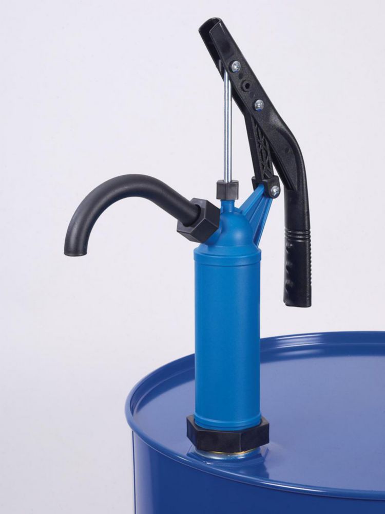 Hebelpumpe, blau Kolbenstange verzinkt