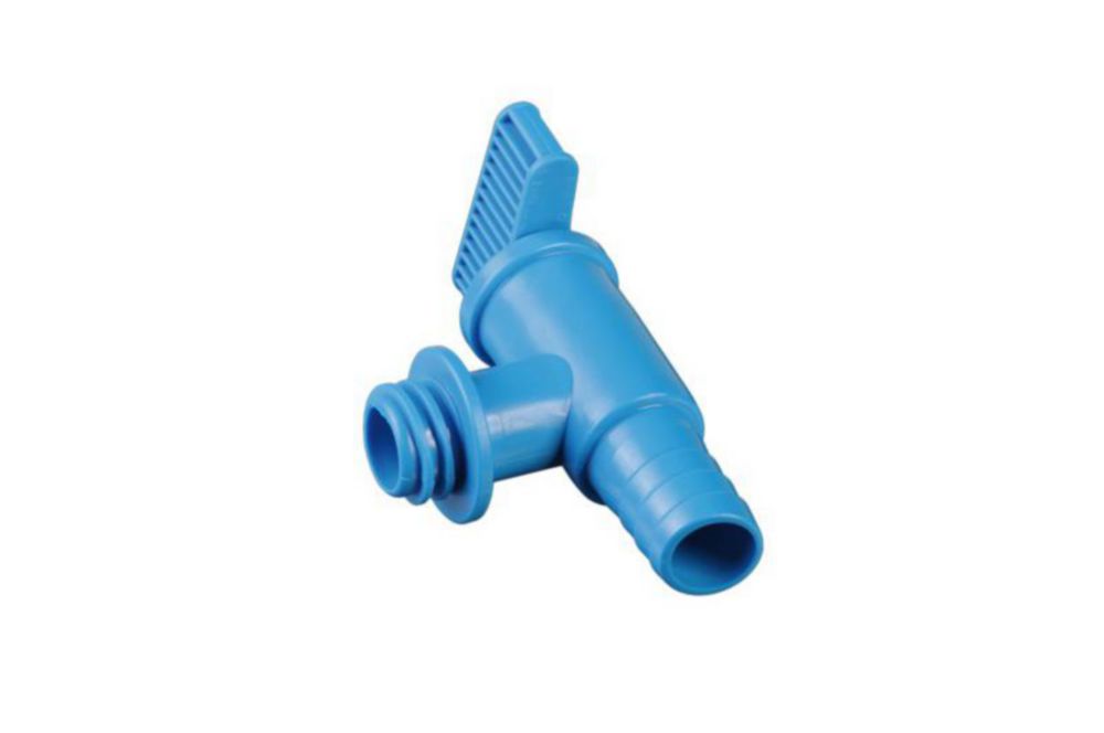 Ablasshahn ECO Breitgewinde 22 mm für Kanister, blau