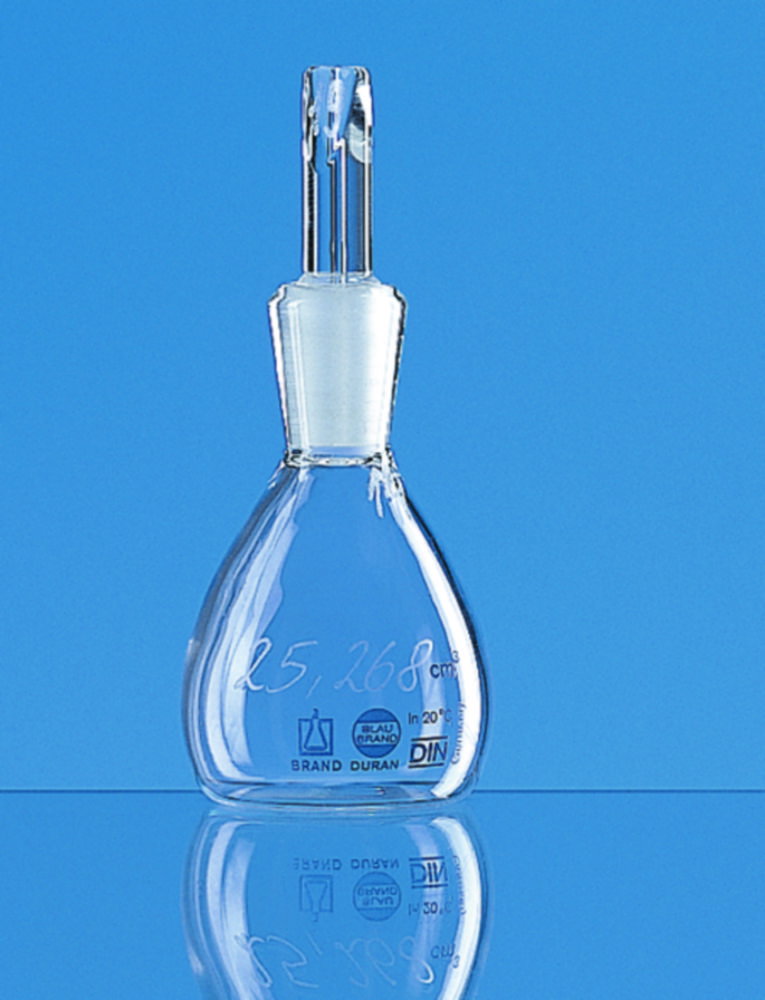 Pyknometer, Borosilikatglas 3.3., inkl. DAkkS-Kalibrierschein