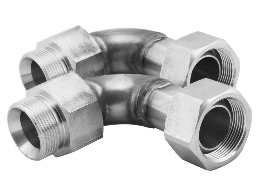 Winkelverschraubungen 90° M30x1.5 innen/außen VE=2