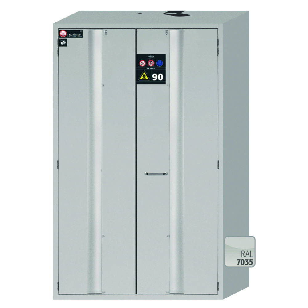 Sicherheitsschränke S-PHOENIX Vol. 2-90 mit Falttüren, 3 Fachböden, pulverbeschichtetes Stahlblech