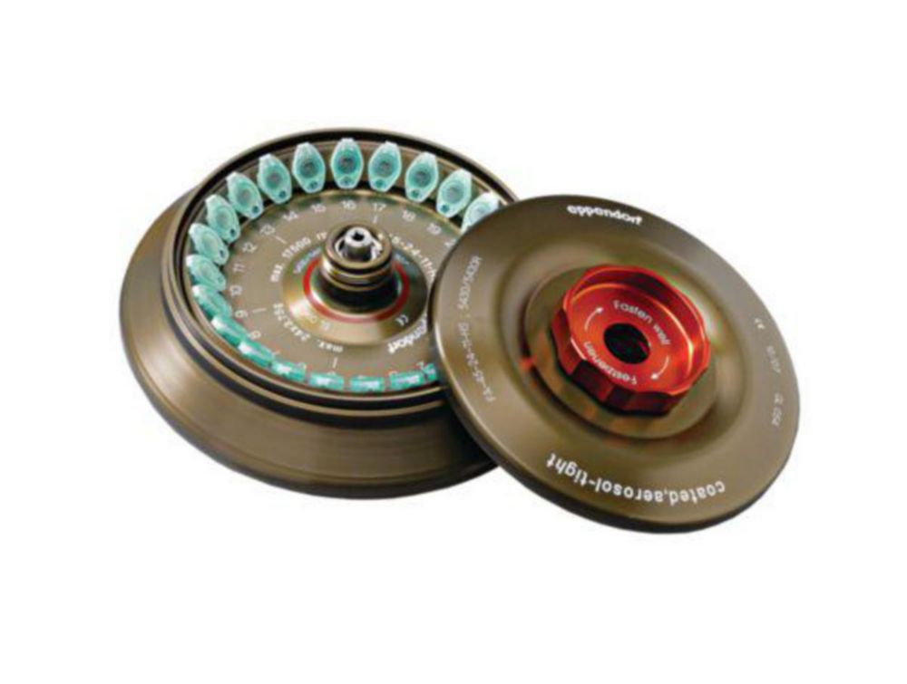 Festwinkelrotor FA-45-24-11-HS für Mikrozentrifugen 5430/5430 R, inkl. QuickLock®-Rotordeckel, chemikalienbeständig