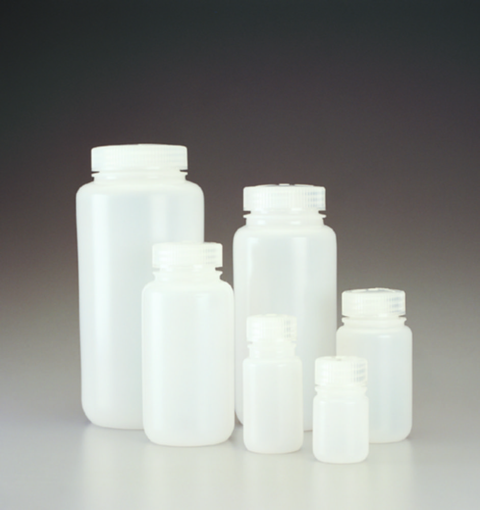 Weithalsflaschen Nalgene™, HDPE mit Schraubverschluss, PP