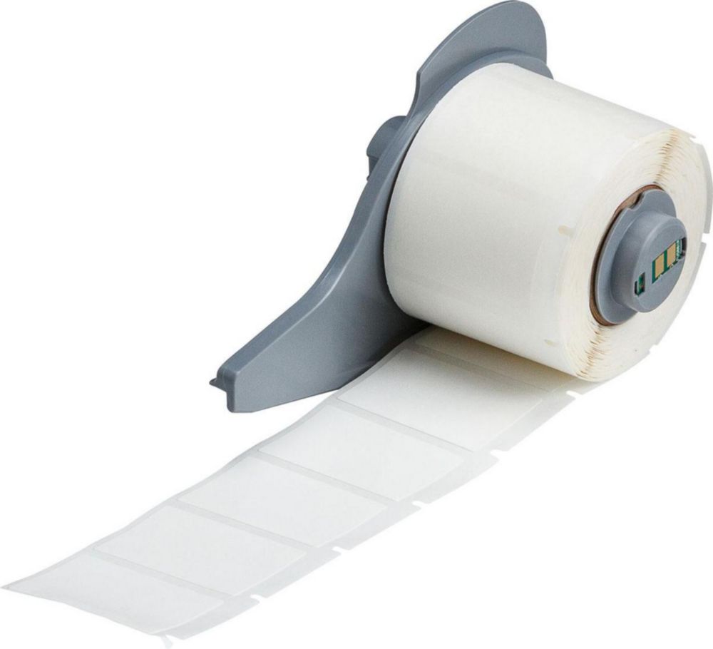 Ablösbare Etiketten für Etikettendrucker BMP™71, Vinyl | Typ: M71-29-498, Farbe: weiß
