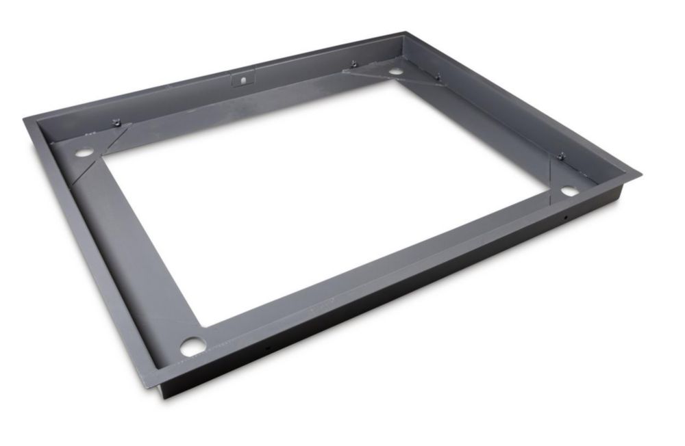 Stabiler Grubenrahmen, Stahl, pulverbeschichtet für Modelle mit Wägeplattengröße 1200×1500×108 mm B×T×H