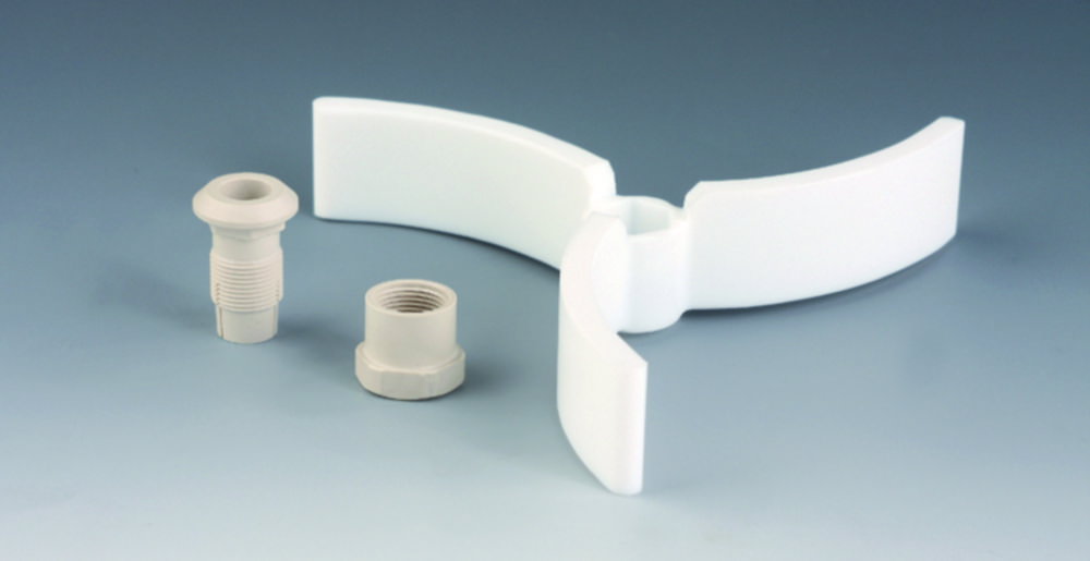 Zusatzflügel für Rührwellen, PTFE, Impeller 3-flüglig