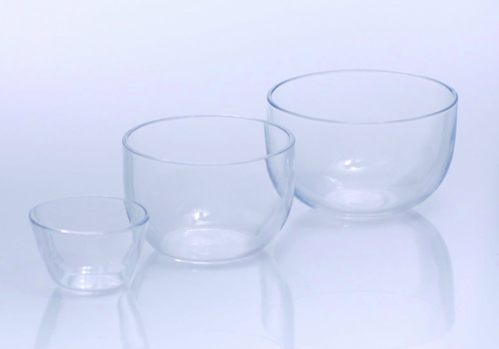 Tiegel, Quarzglas, niedrig
