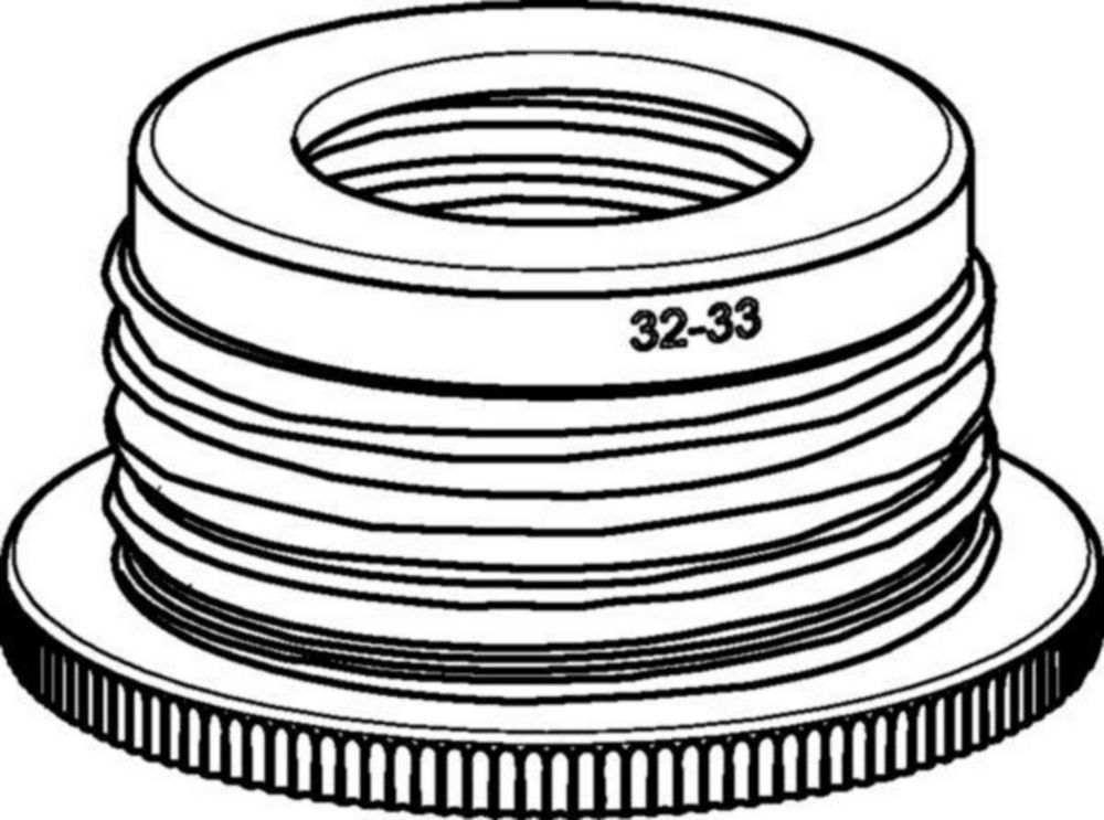Flaschengewindeadapter von GL 45 auf GL 32, ETFE