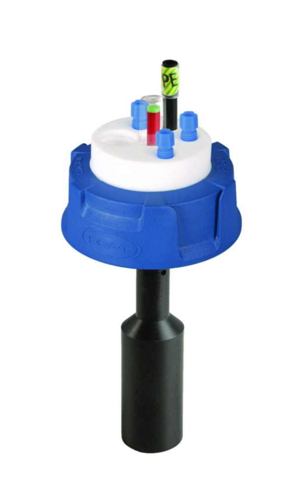 SafetyWasteCap, V2.0, S60/61 mechanische Füllstandskontrolle, 3x 2,3/3,2 mm OD