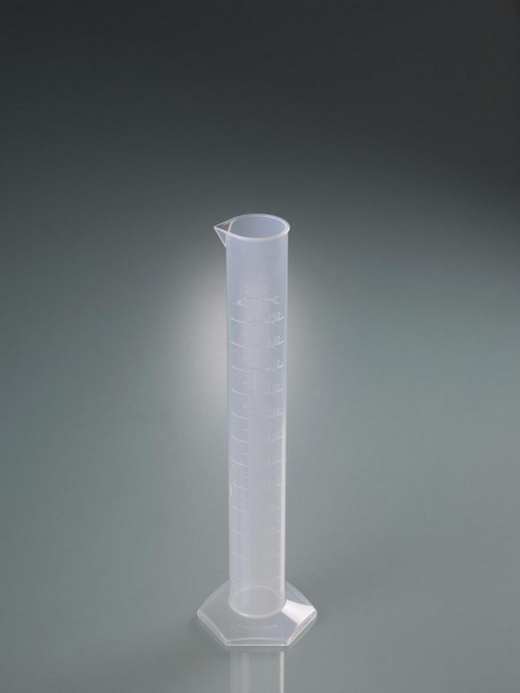 Messzylinder 250 ml, PP transparaent, Skala, Klasse B