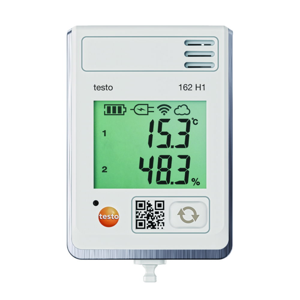 Online-Feuchte-Datenlogger testo 162 H1, mit integriertem Temperatur- und Feuchtesensor