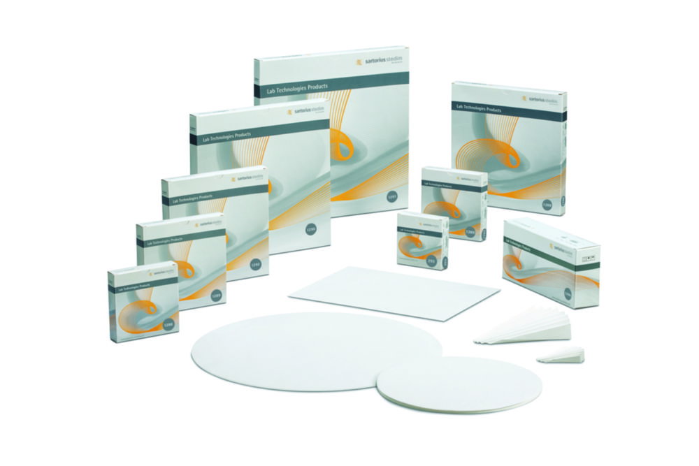 Filtrierpapiere Sorte 1291, qualitativ, Faltenfilter