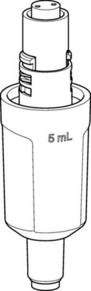Pipettenunterteil, Einkanal 5mL, lila, variabel: 0,5 - 5mL