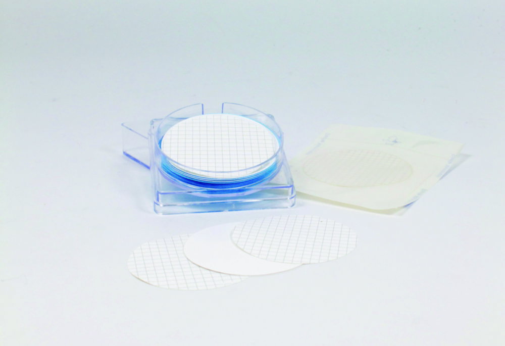 Membranfilter, Cellulosemischester, mit Gitternetz