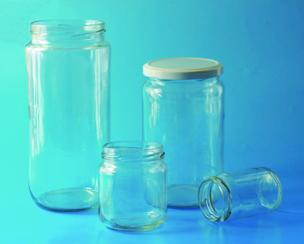 LLG-Weithalsgläser, Kalk-Soda Glas