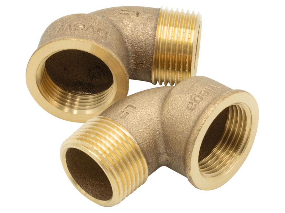 Winkelverschraubungen 90°/G 1" innen/außen VE=2