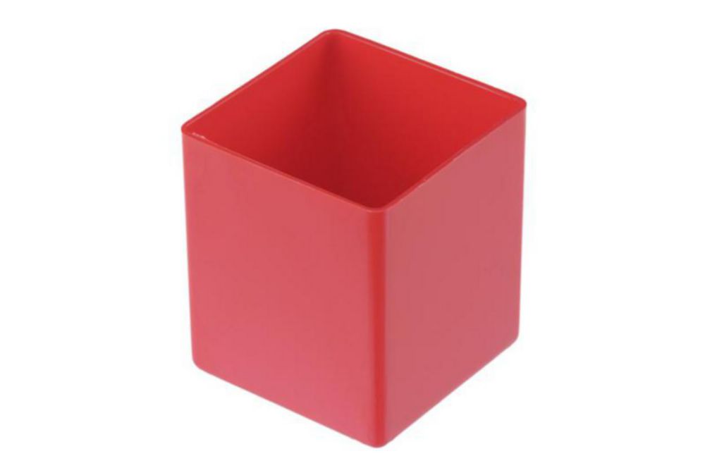 Einsatzbox 54x54x63 mm rot, PS