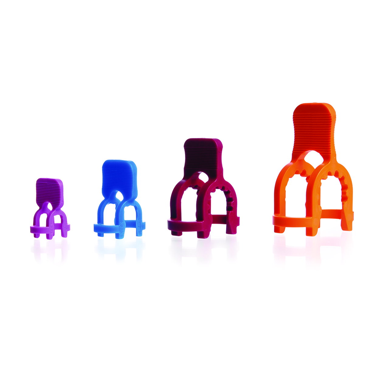 Klemmen-Sortiment KECK™, POM, für Kugelschliffe