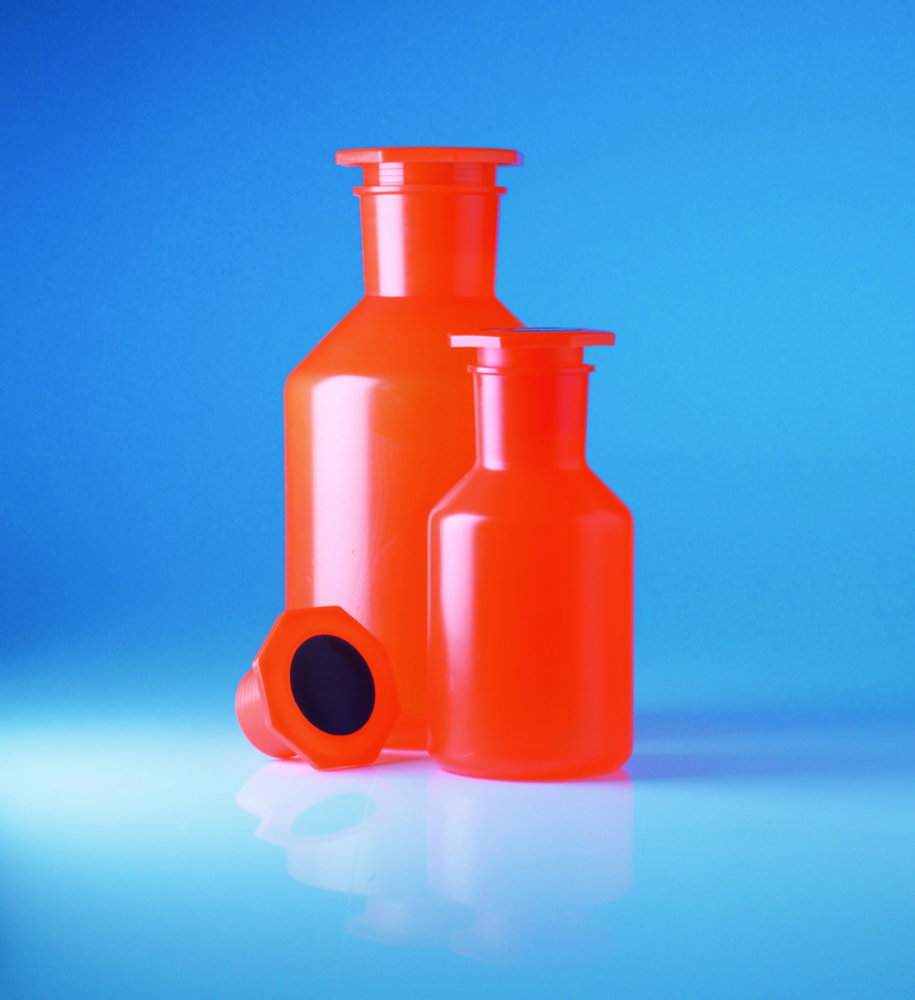 Steilbrust-Weithalsstandflaschen, opak, PP