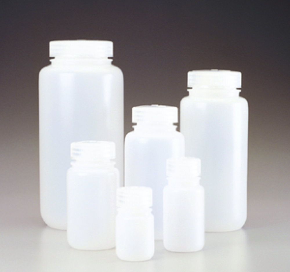 Weithalsflaschen Nalgene™ Economy, HDPE, mit Schraubverschluss, PP