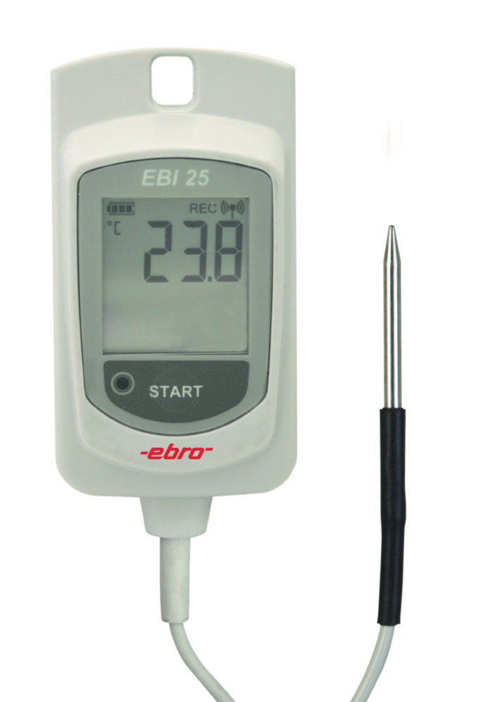 Funk-Temperaturdatenlogger mit externem NTC-Temperaturfühler EBI 25-TE