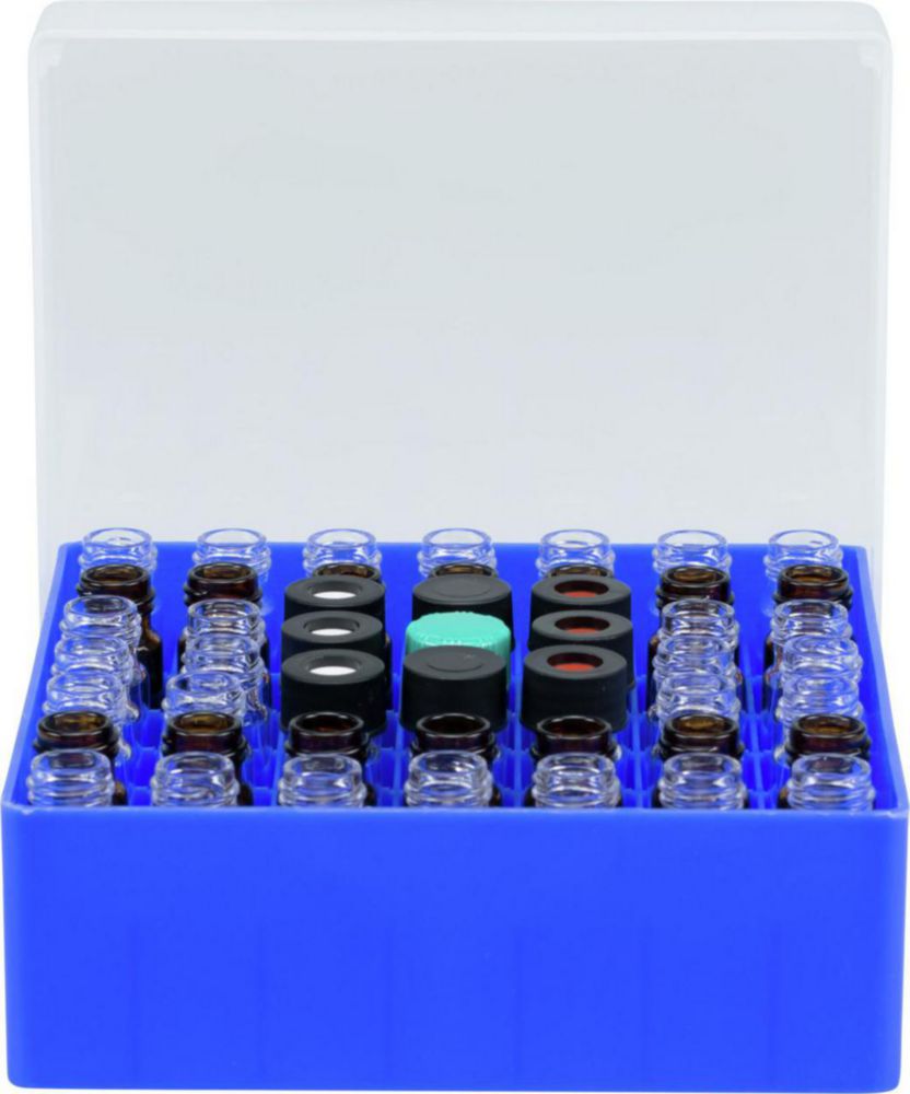 Behälter für Probengläser (49 Pos.) 130x130x50 mm für Probengläser N 13