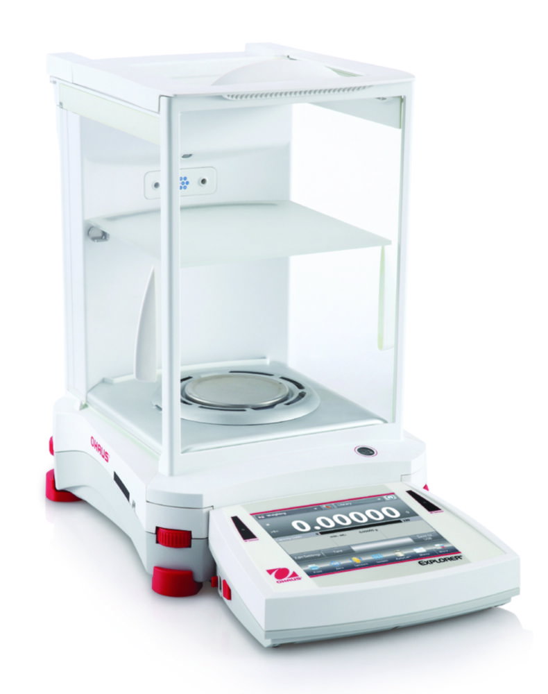Analysenwaagen Explorer® EX, mit automatischer Windschutz-Tür | Typ: EX224/AD, Max. Last: 220 g, Ablesbarkeit: 0,1 mg