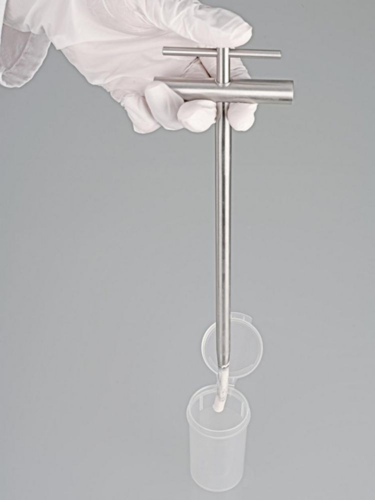 Probenbohrer QualiRod, V2A zylindrisch, Gesamtlänge 260 mm, Bohrtiefe 200 mm, ID 8 mm, AD 10 mm, sterilisierbar