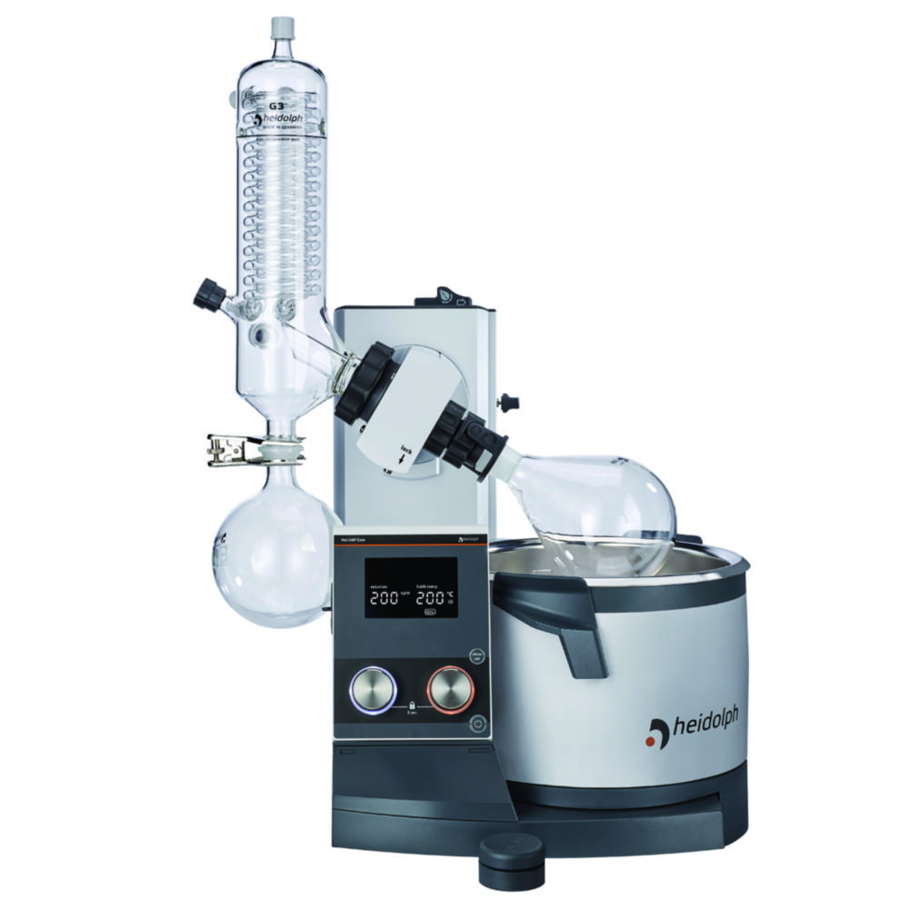 Rotationsverdampfer Hei-VAP Core, mit Handlift, Vertikalkühler